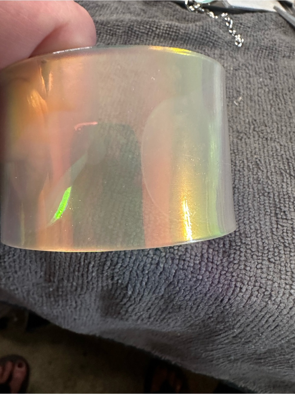 Shimmer acrylic bracelet cuff